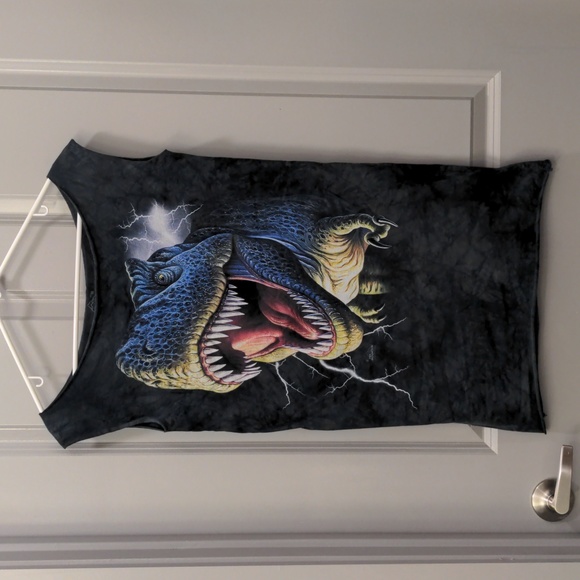 RARE The Mountain T-Rex Dinosaur Mini Dress - Picture 1 of 5